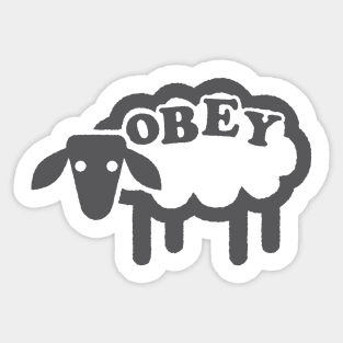 Obey Sheep Sticker